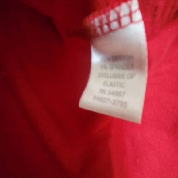 🌿Christopher and Banks Womens Red Large Elastic Scoop Neck Top - Picture 6 of 11